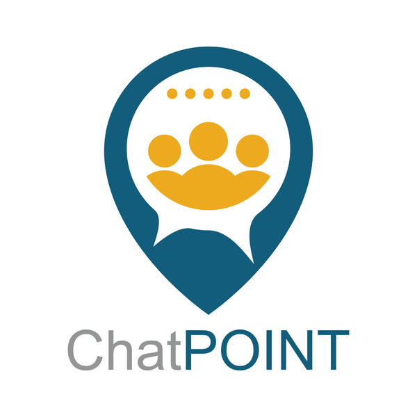 point logo chat business 