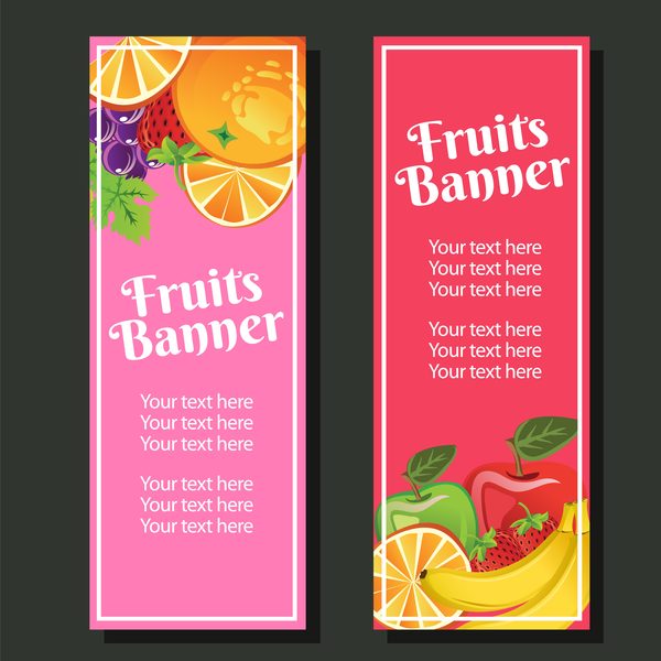 vertical banner vertical fruit 