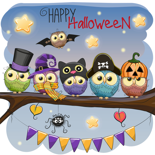 owl halloween cartoon 