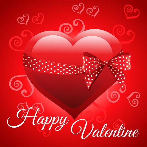 valentine shape heart happy bow 