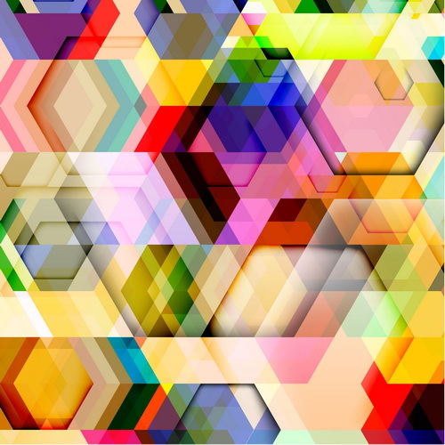 hexagon colorful abstract 