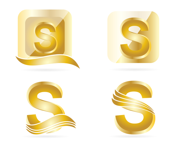 logo letters gold 