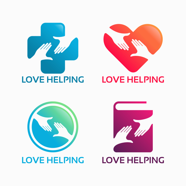 love logo helping 