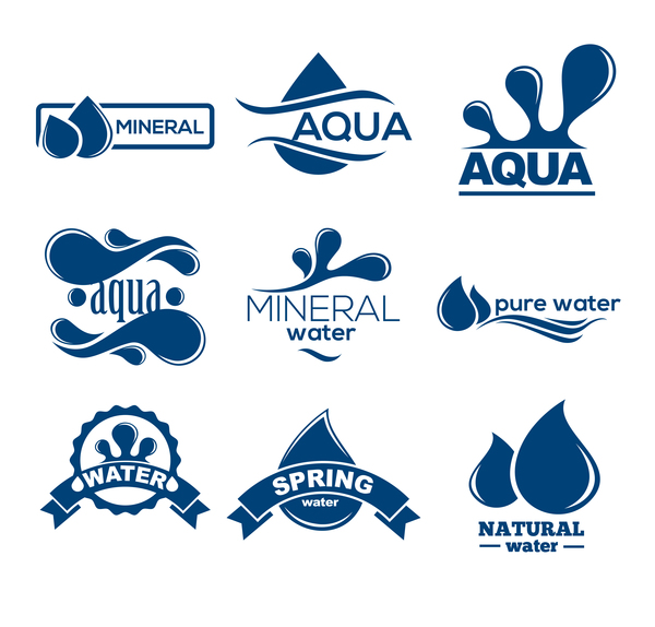 water mineral logos creative 
