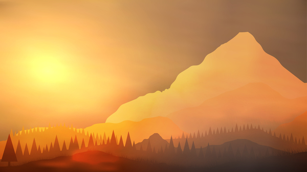 sunrise nature mountain landscape 