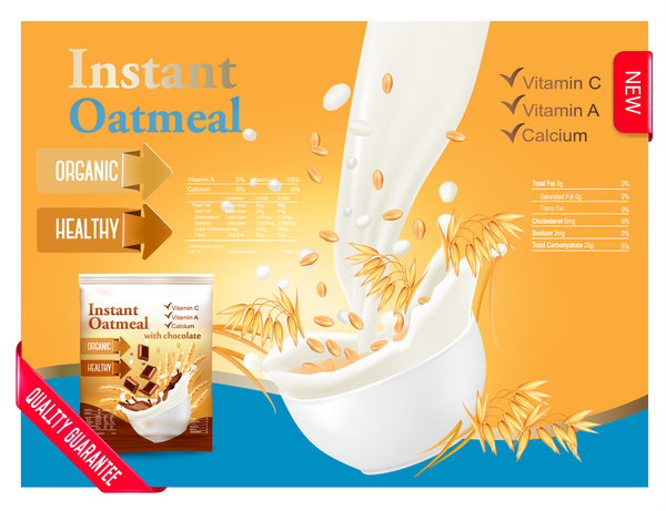 poster oatmeal milk 