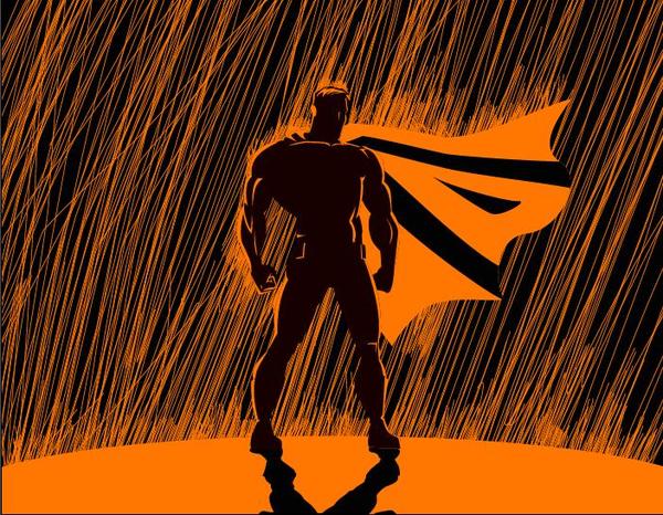 superman rain 