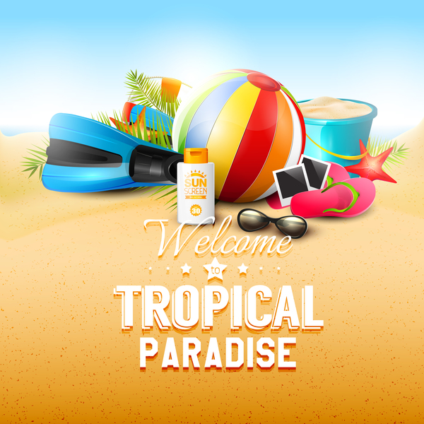 tropical sand paradise new 