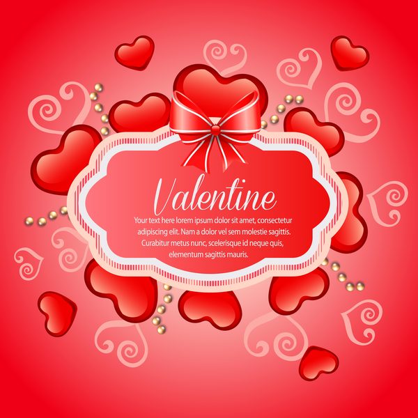 valentine shape heart card 