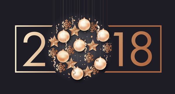 、2018 年にクリスマス、クリエイティブ、新しい年 