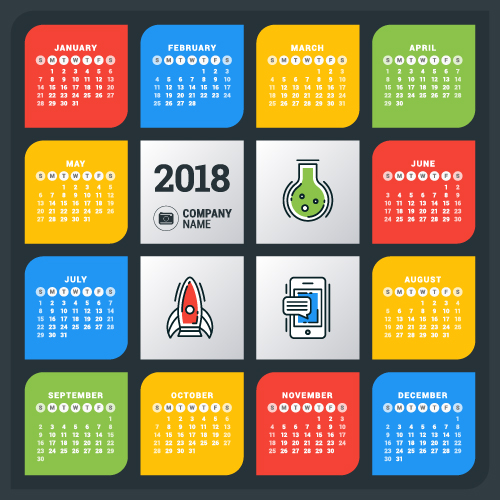 calendar business 2018 