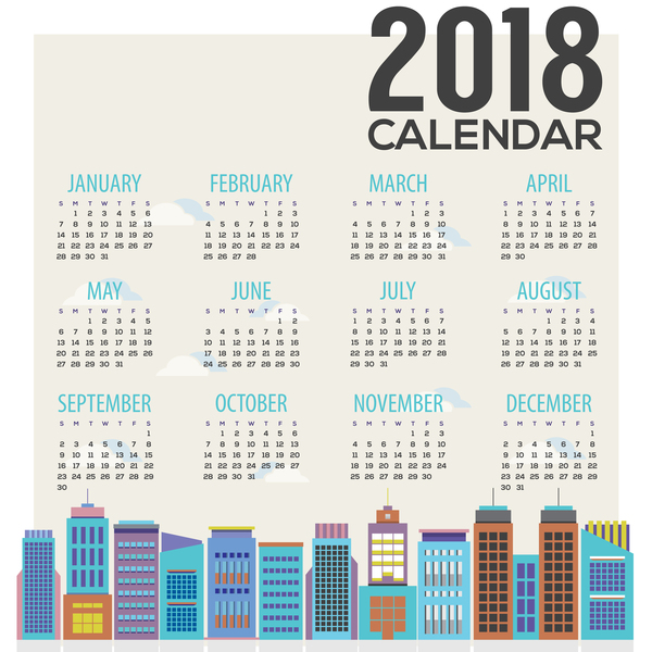 Kalender city 2018 