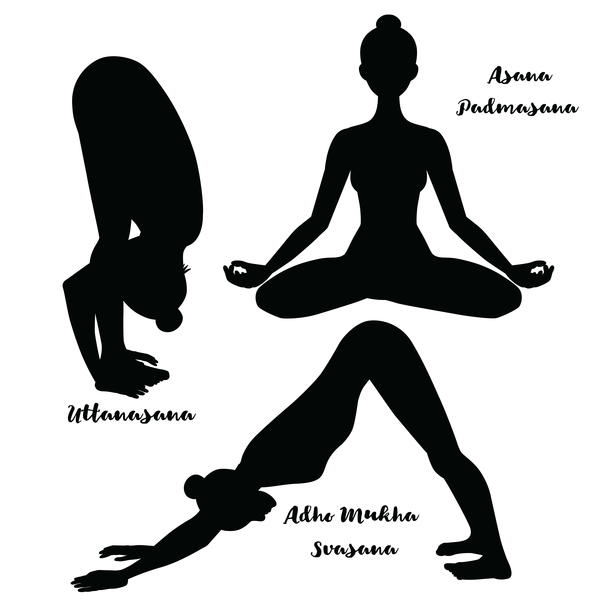 yoga sagoma posa  