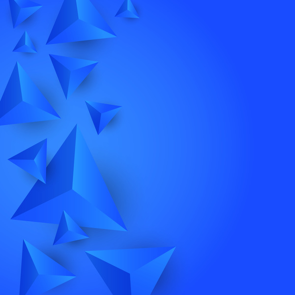 、青い、三角形 