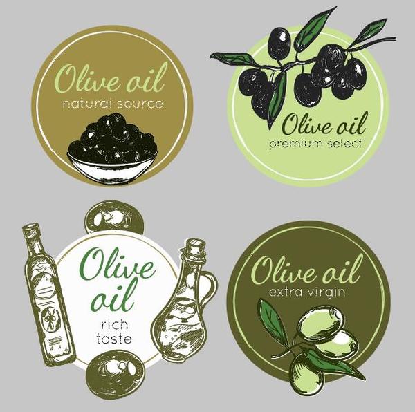 olive olio distintivo cricles 