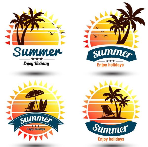 summer palm étiquettes arbre  