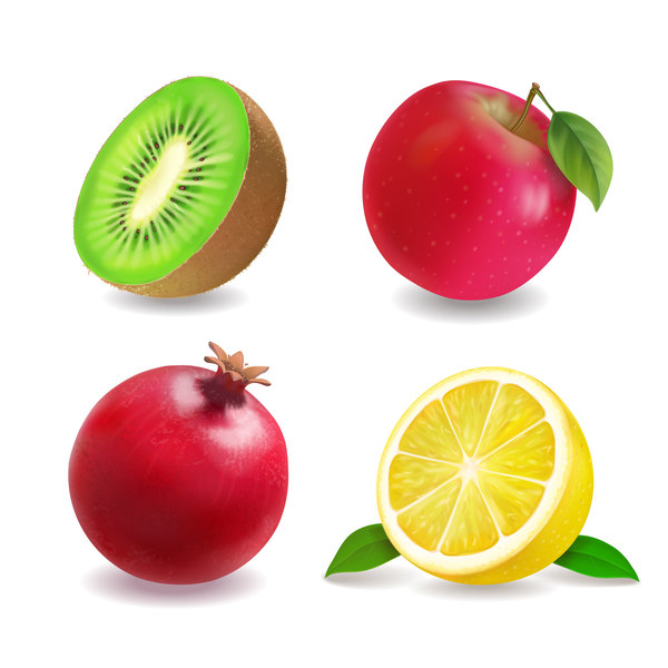 4 種類の果物イラスト Welovesolo