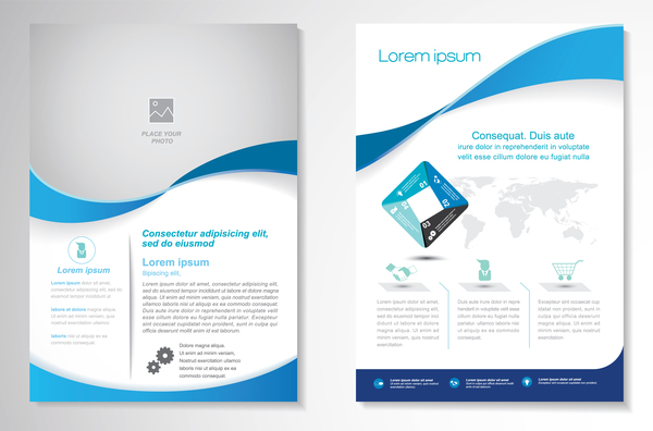 flyer copertura business brochure abstract 