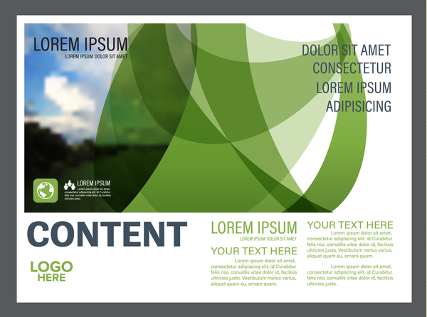 styles vert resume flyer couvrir brochure 