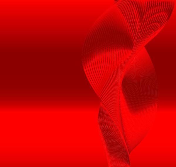 rouge ondulé lignes Abstrait 