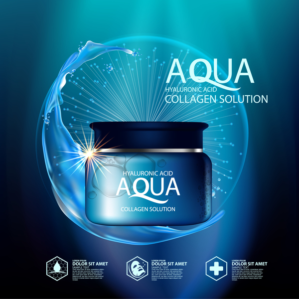 Werbung poster Kosmetik aqua 