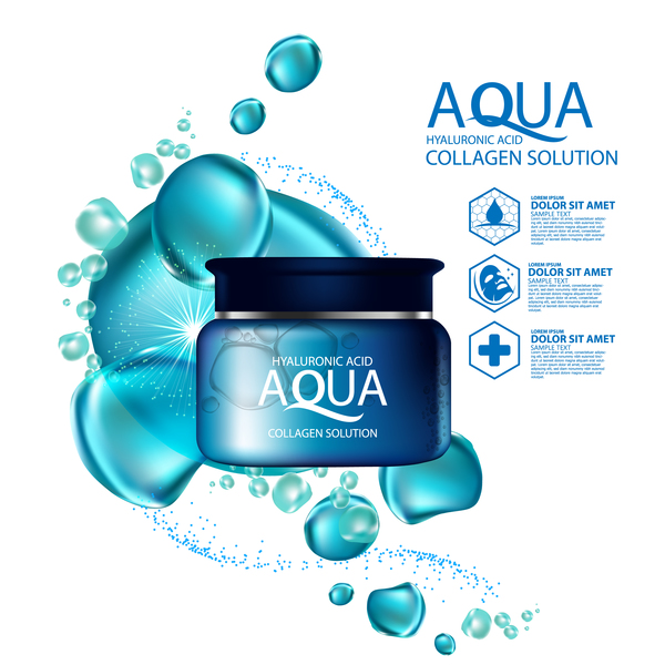 reklam kosmetiska aqua affisch 