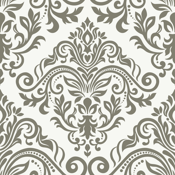 バロック様式の装飾パターン シームレスなベクトル ビンテージ デザイン 04 Welovesolo
