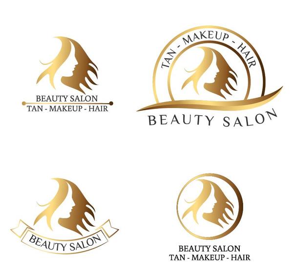 skönhet salong logotyper 