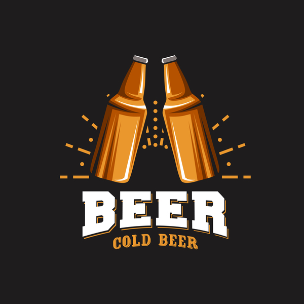 emblème des polices rétro Bière 