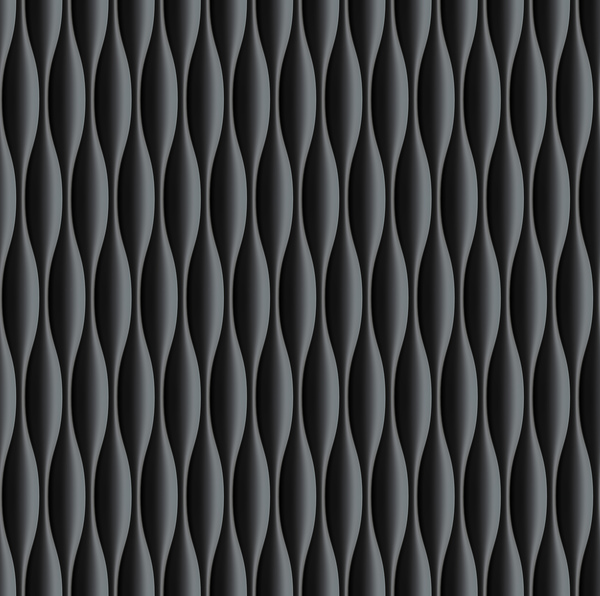 texture sans soudure ondulés noir motif 