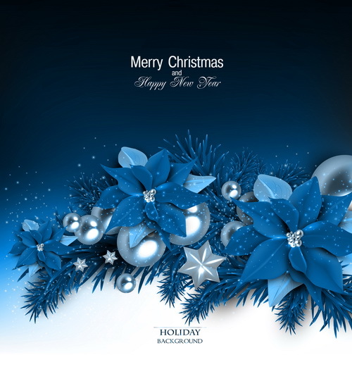 shiny Natale gioielli blu 