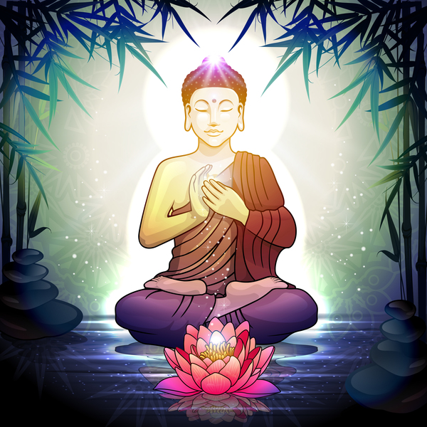 meditazione loto Fiore Buddha 