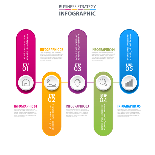 Strategie Infografik business 