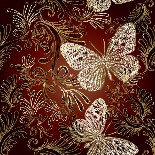 Schmetterlinge Muster Luxus 