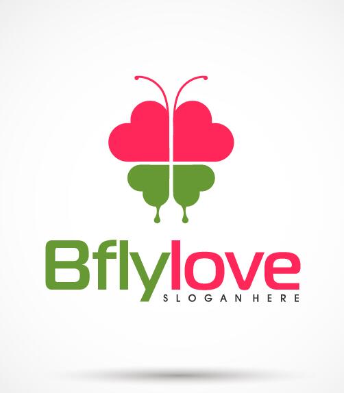 love logo butterfly 