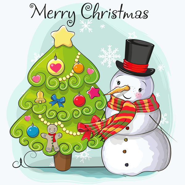 Natale cartoni animati albero 
