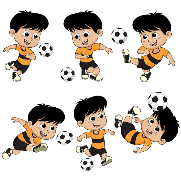 、漫画、子供の頃、サッカー 