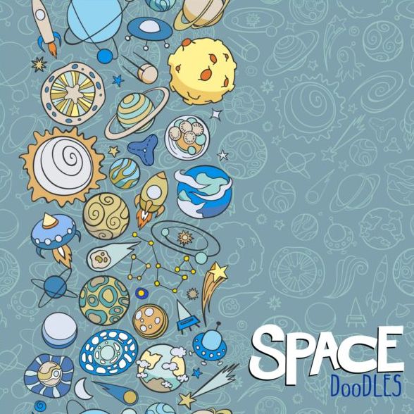 space doodles cartoon  