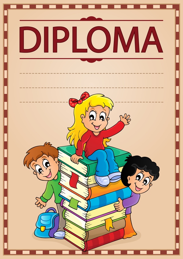 tema diploma cartone animato 