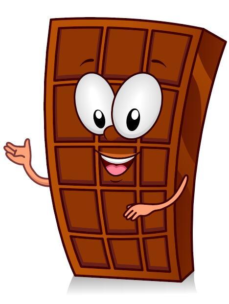 cioccolato cartone animato carattere 