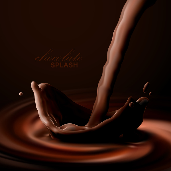 、チョコレート、スプラッシュ 