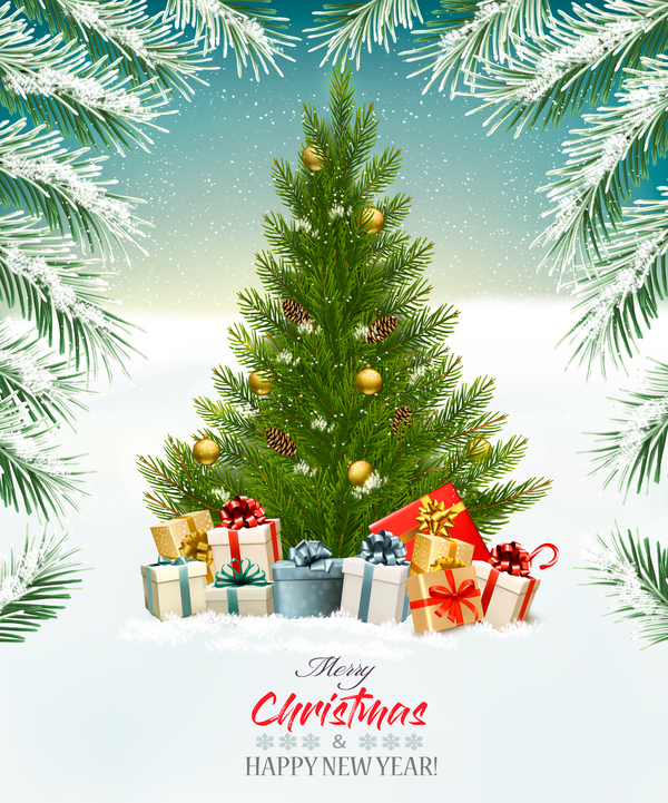 Noel boîtes-cadeaux arbre de Noël 