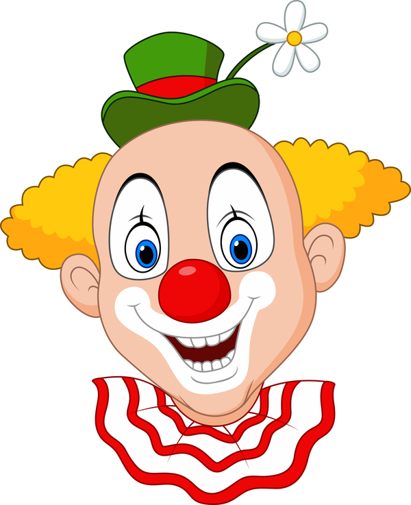 Cirkus clown illustration vektor ställa 06 - WeLoveSoLo