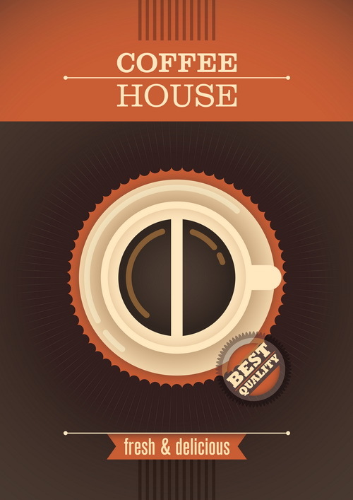 kaffe Hus affisch 