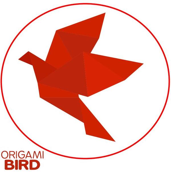 Origami uccello colore 