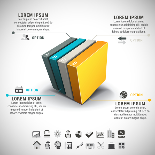 infografica colorato business 