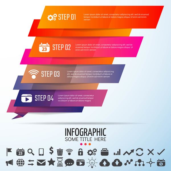 infografica colorato banner 