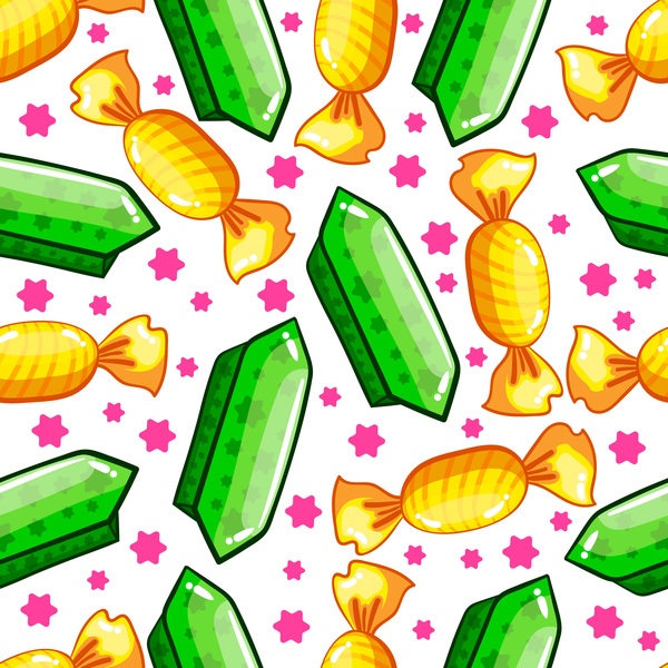 seamless pattern colored candy  