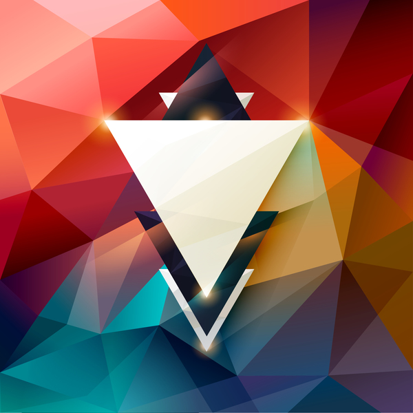 polygon colored abstract 