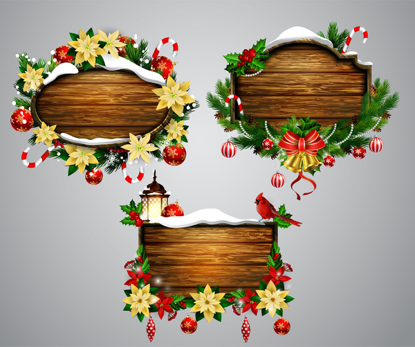 Natale in legno cornice creativo 